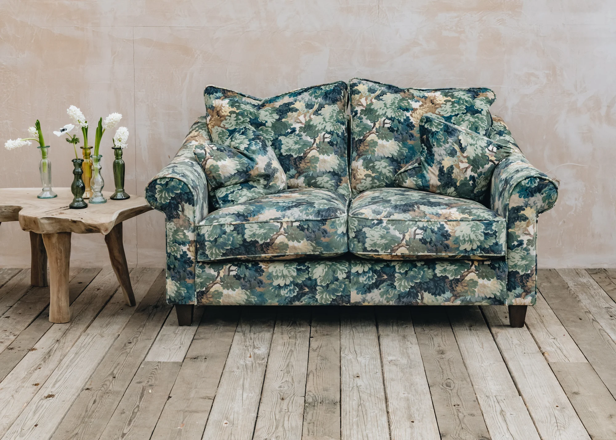 Allium Sofas in Omega Prints English Oak Three Leaf Velvet - Image 2