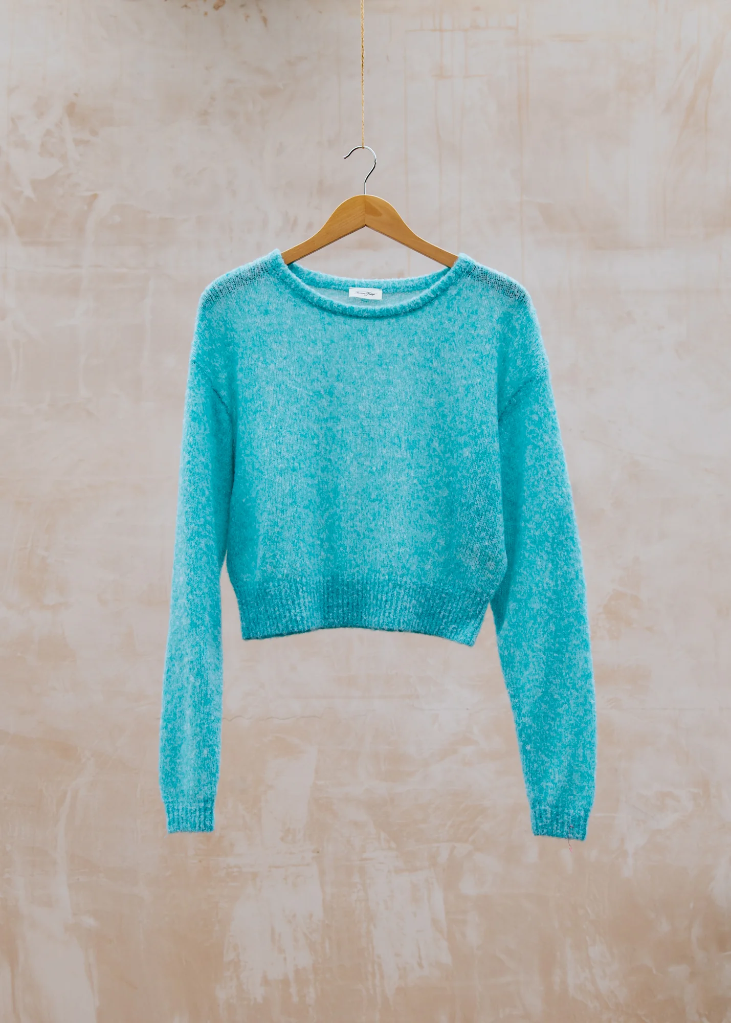 Nuggy Pullover in Turquoise Fluo Chine