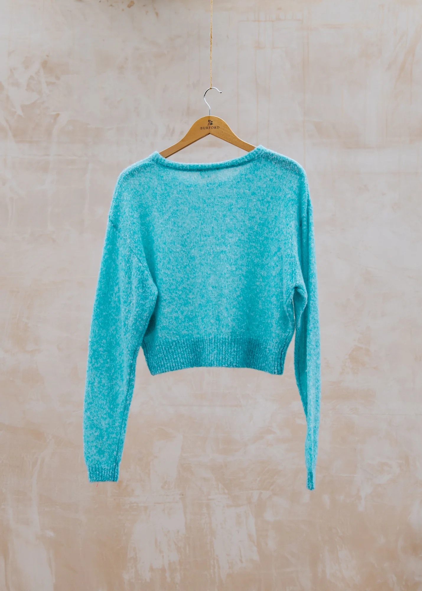 Nuggy Pullover in Turquoise Fluo Chine - Image 2
