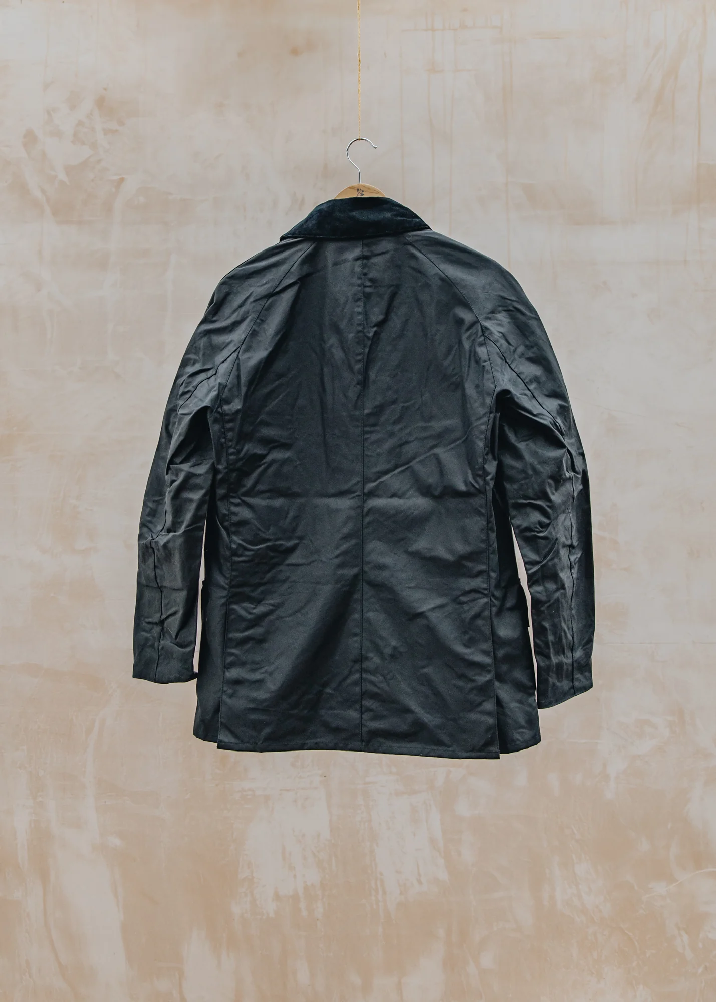 Ashby Wax Jacket in Navy - Image 2