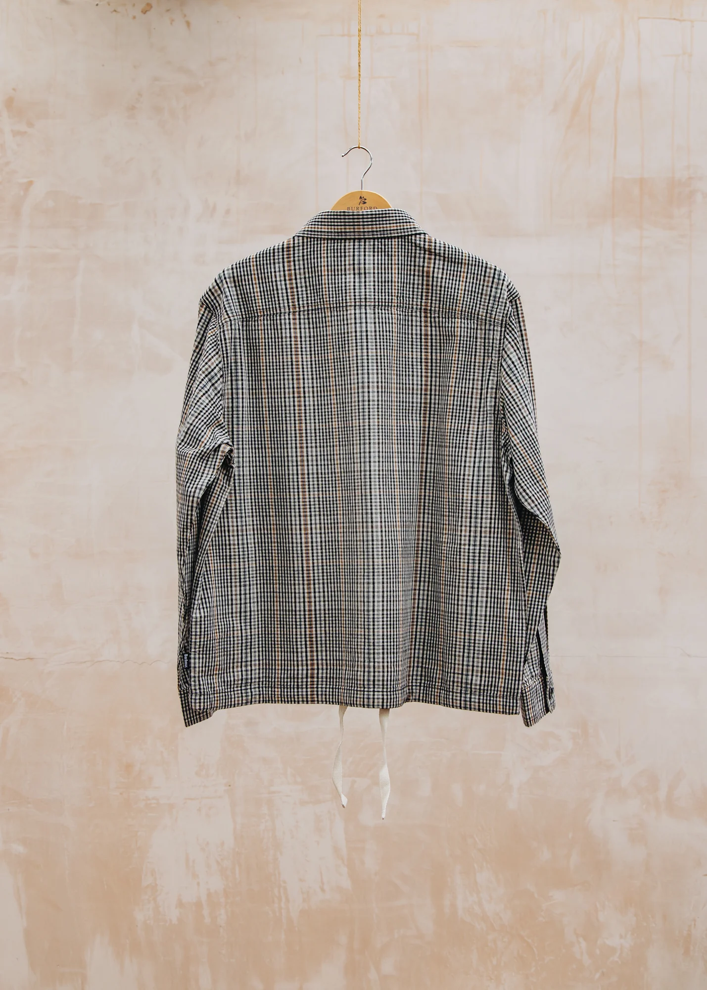 Fife Checked Overshirt in Neutral - Image 2