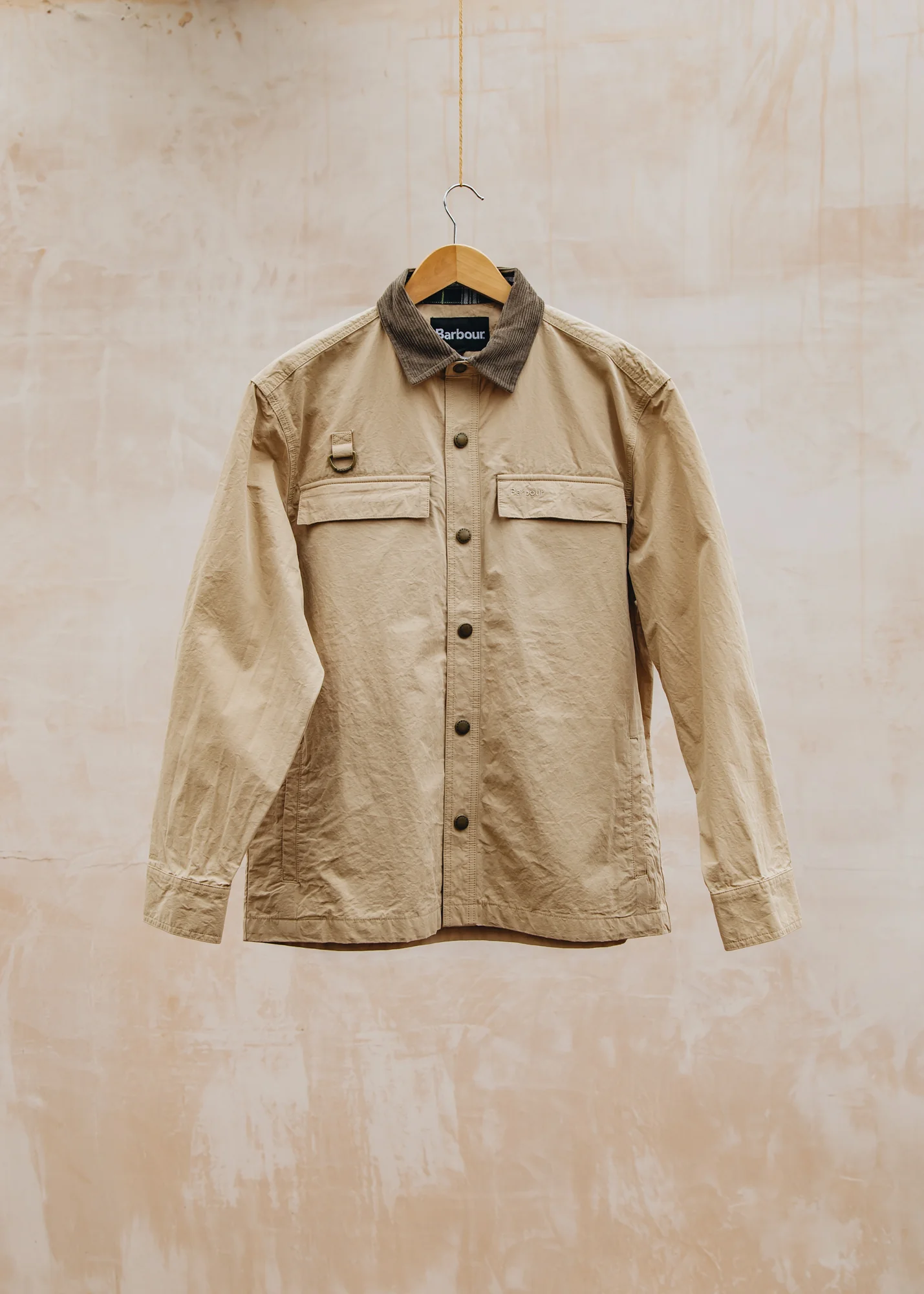 Spey Poplin Overshirt in Tan