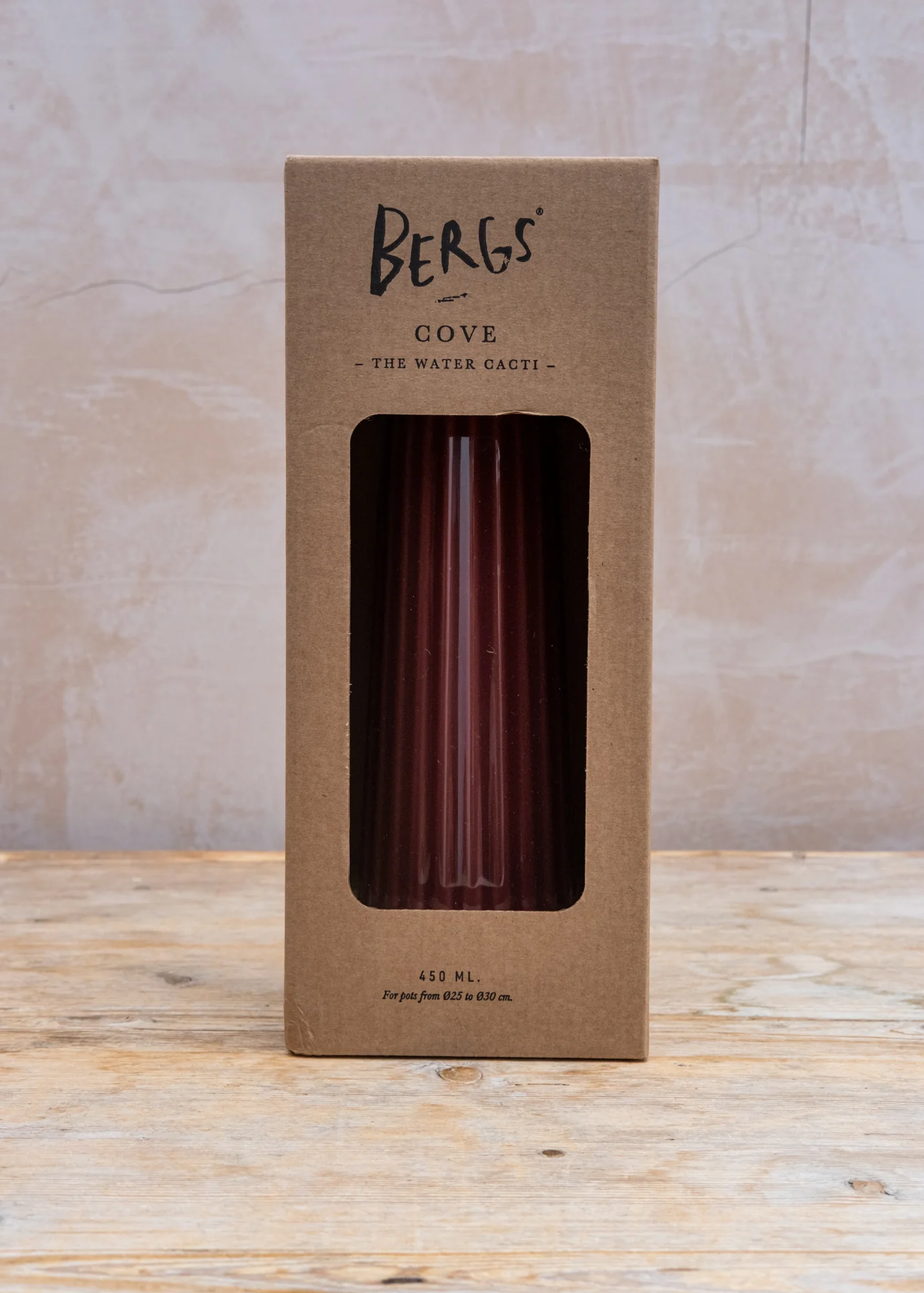 Glazed Cove Water Cacti in Deep Burgundy, 450ml - Image 3