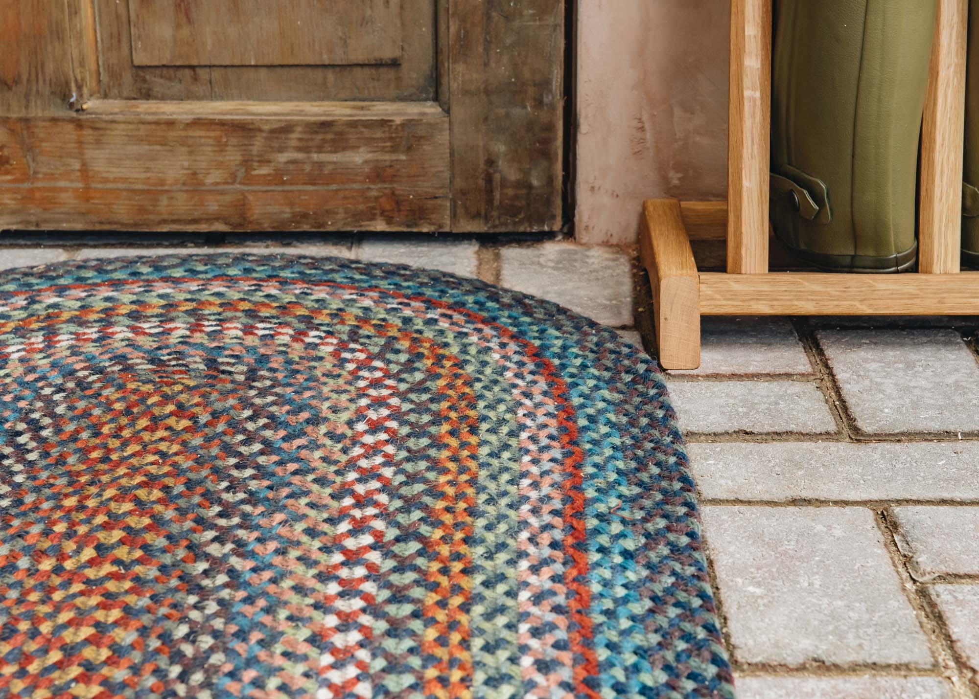 Blue Carnival Oval Rugs - Image 2