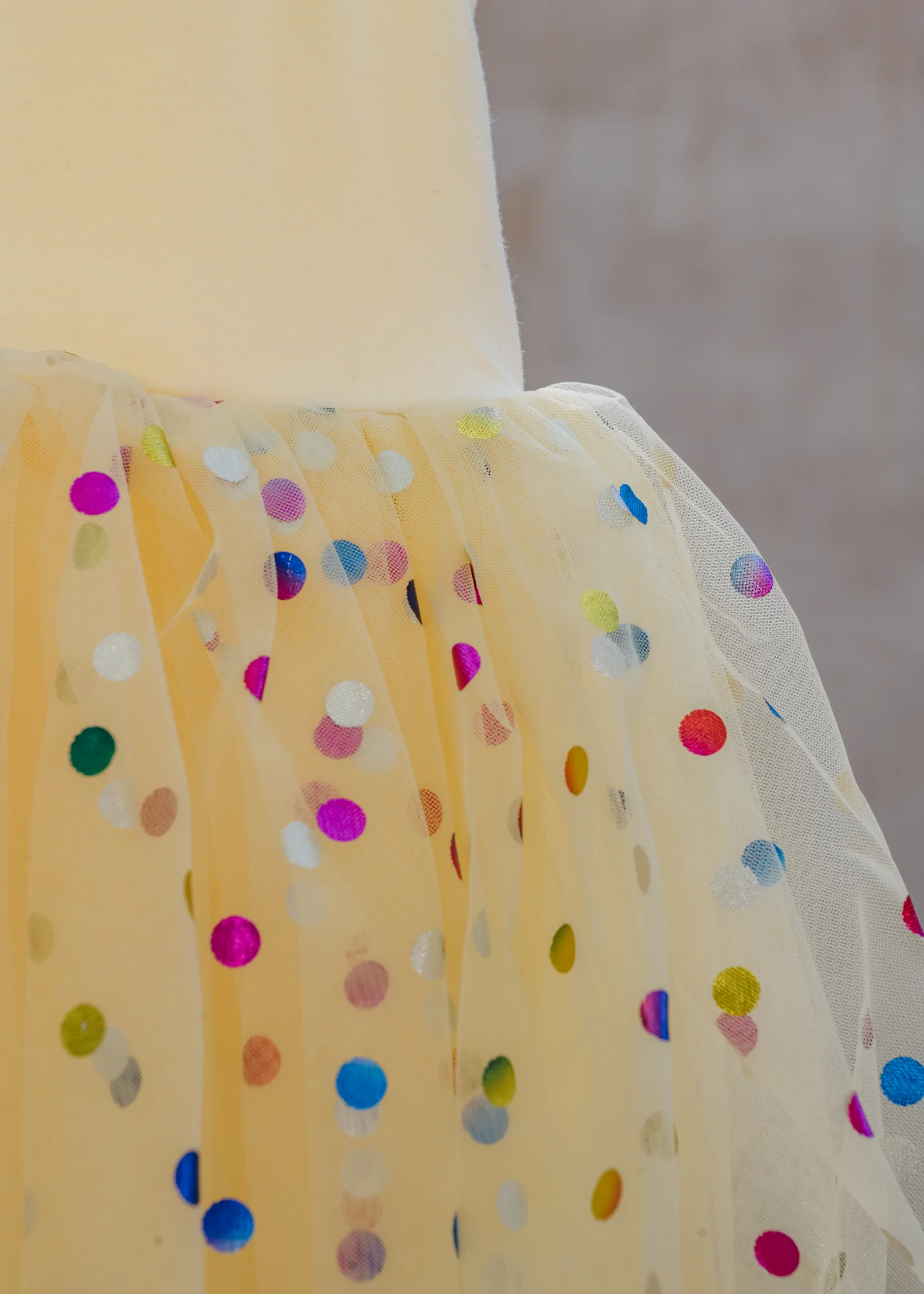 Tutu Dress in Lemon Spot - Image 3