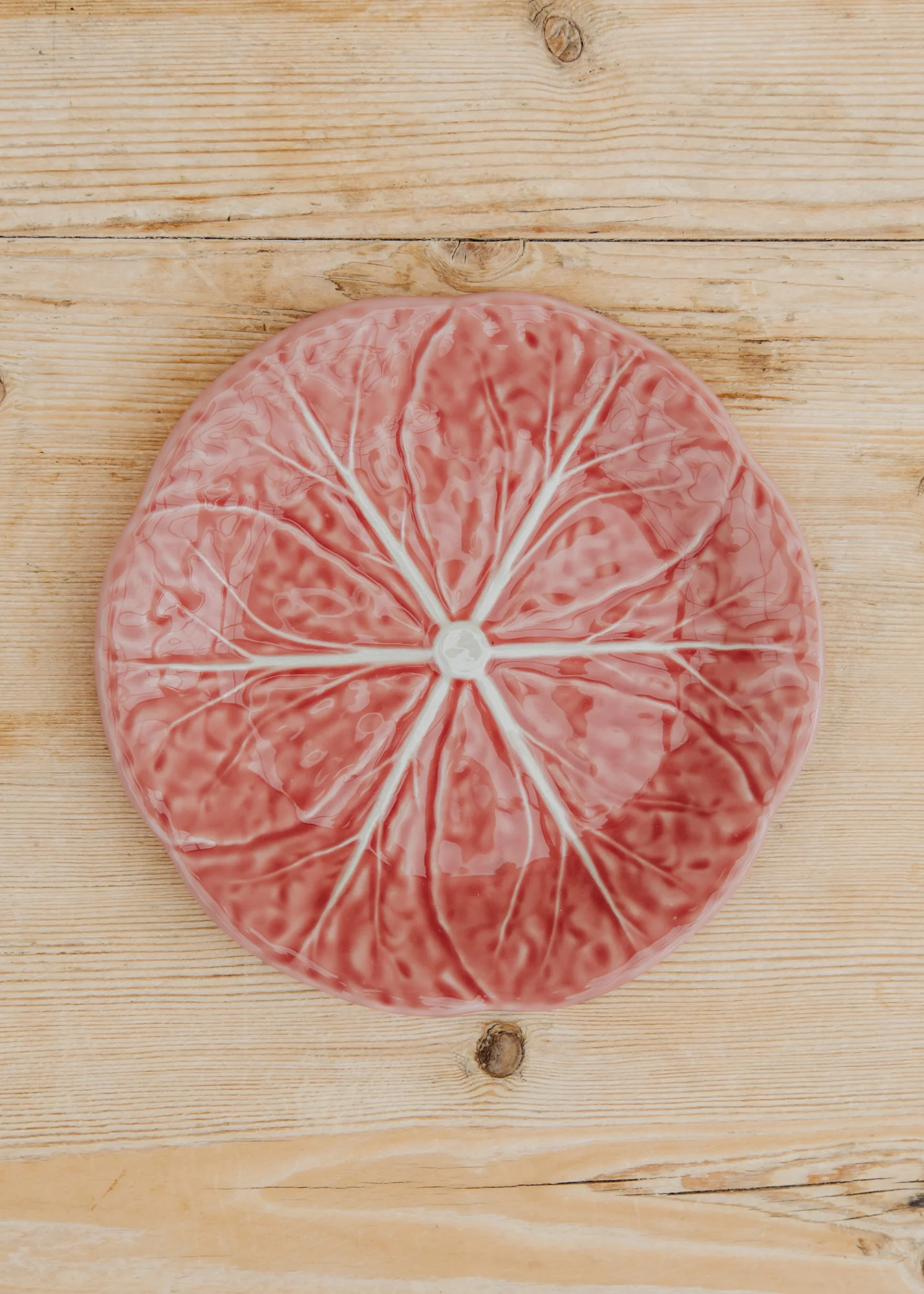Pink Cabbage Plate, 19cm