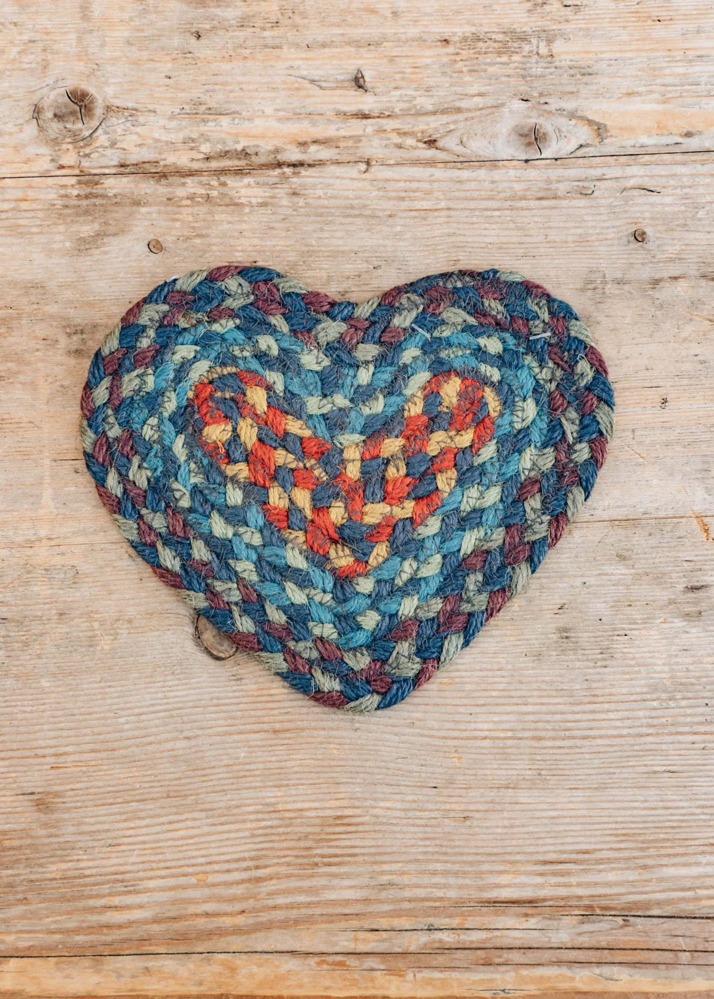 Heart Coaster in Blue Carnival