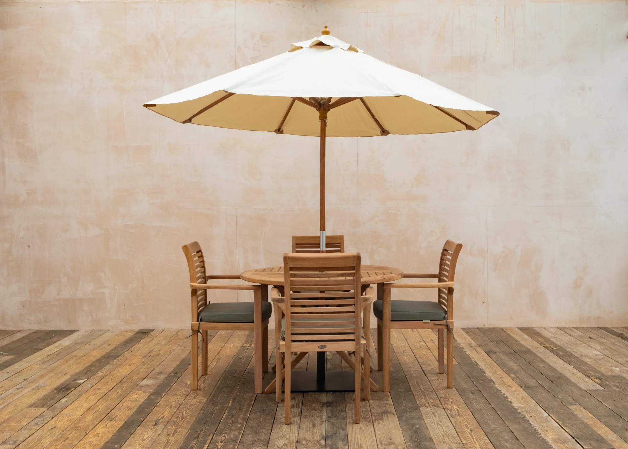 *Pre-Order Only* Richmond Teak Four Seater Round Dining Set - Image 3