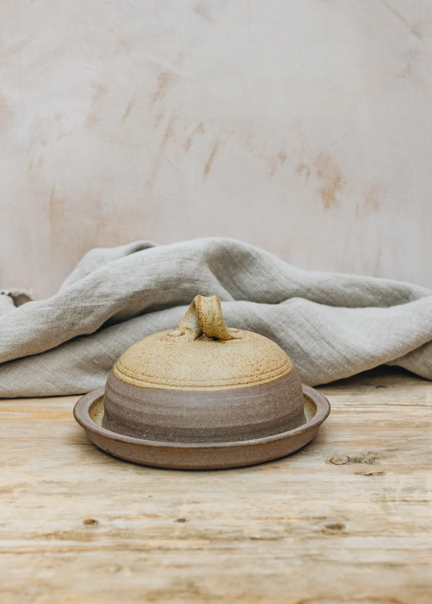 Stoneware Domed Butter Dish