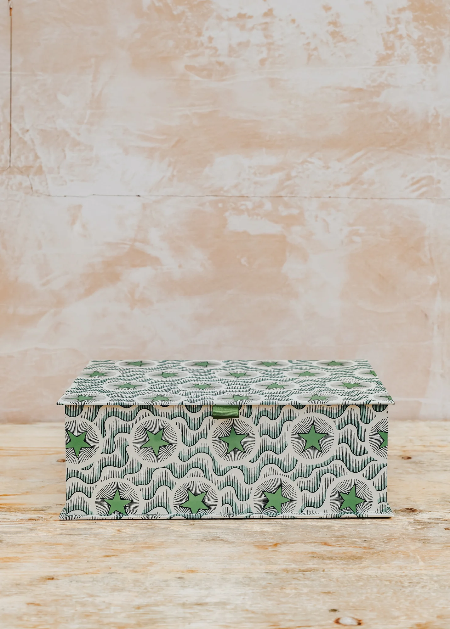 A4 Keepsake Box in Green Star