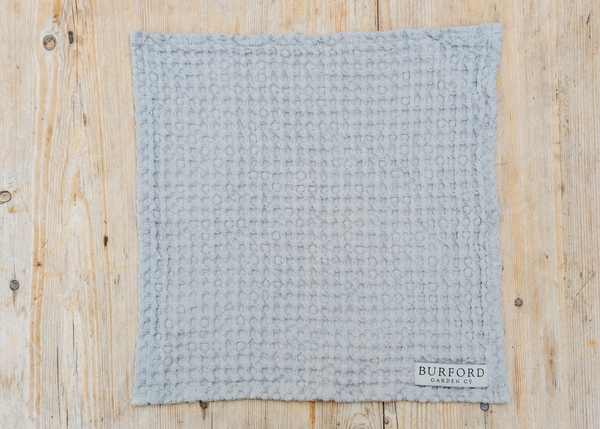 Light Grey Waffle Towel, 30x30 - Image 2