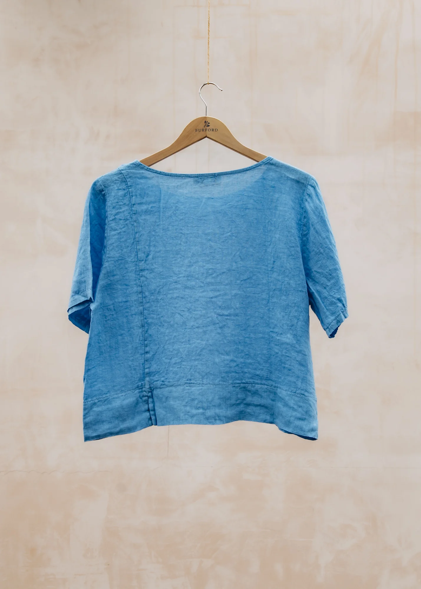 Lucie Short Sleeve Cami Top in Blue - Image 2