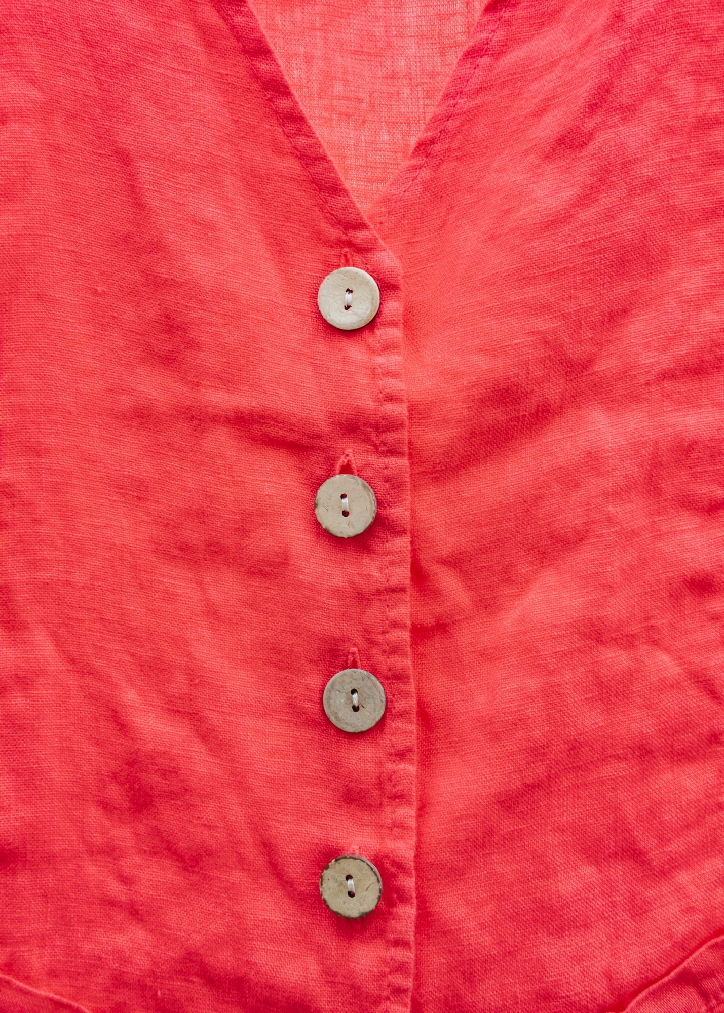 Kitty Waistcoat in Fragola Red - Image 3