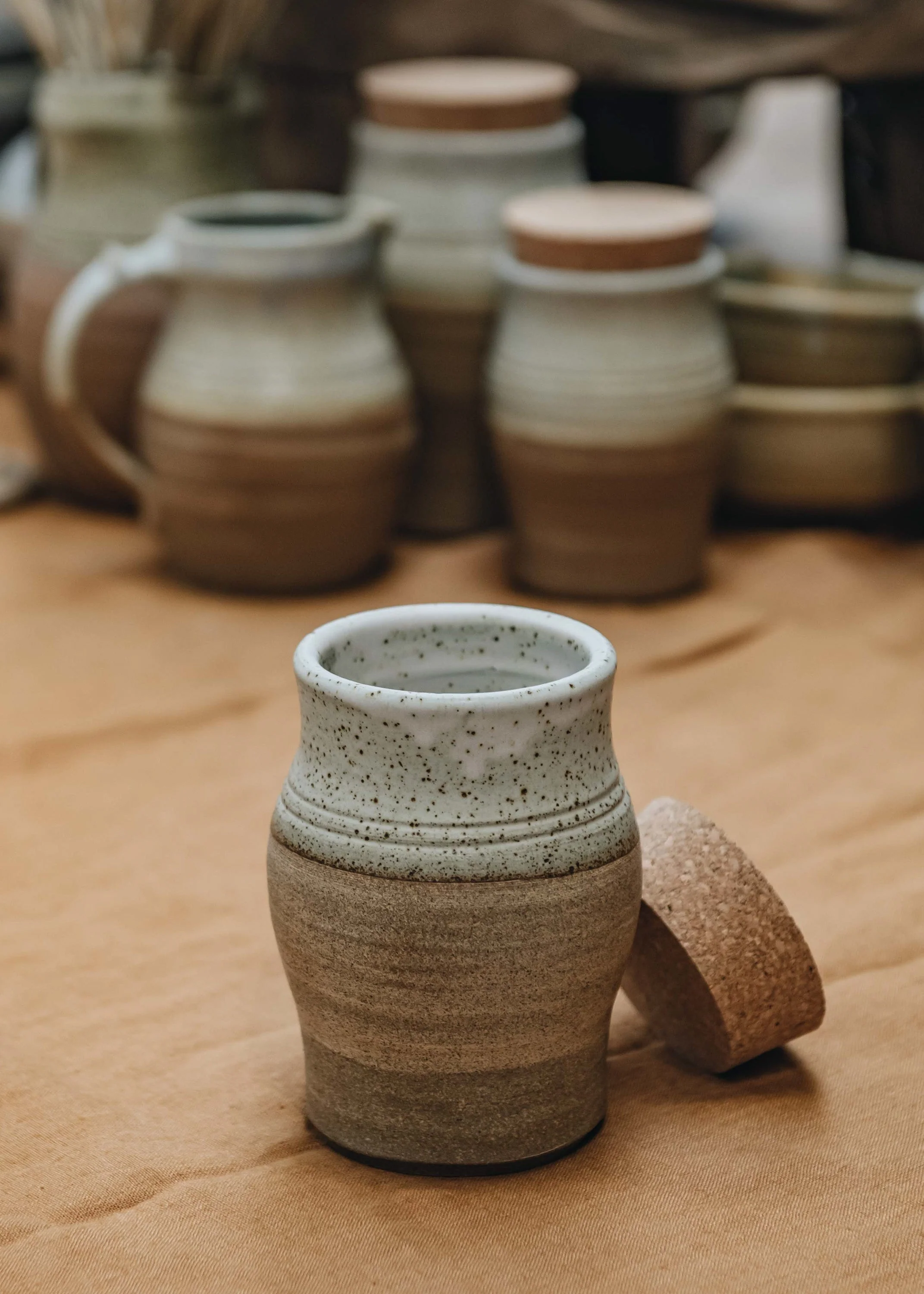 Stoneware Stoppered Jar - Image 3