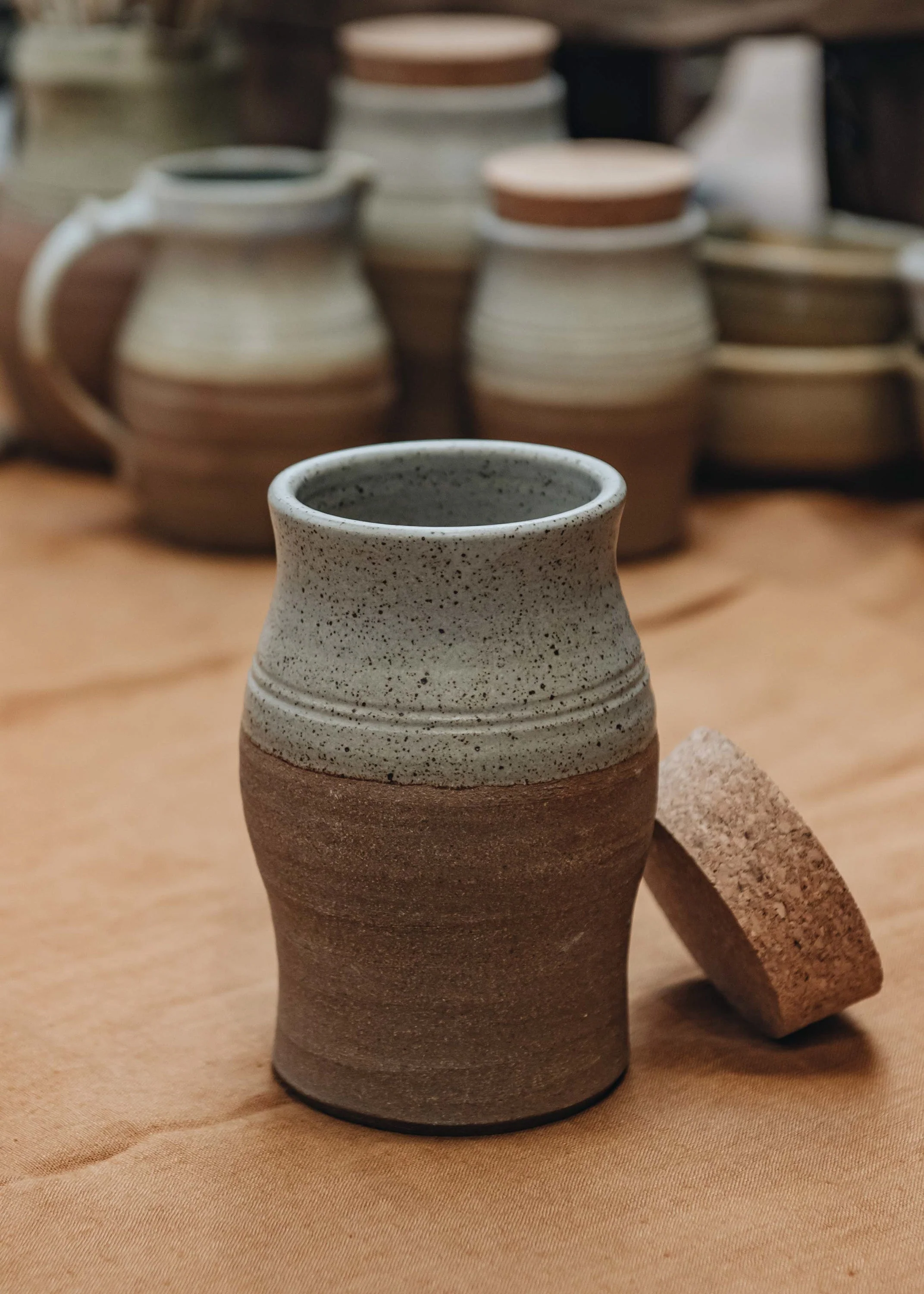 Stoneware Stoppered Jar - Image 4