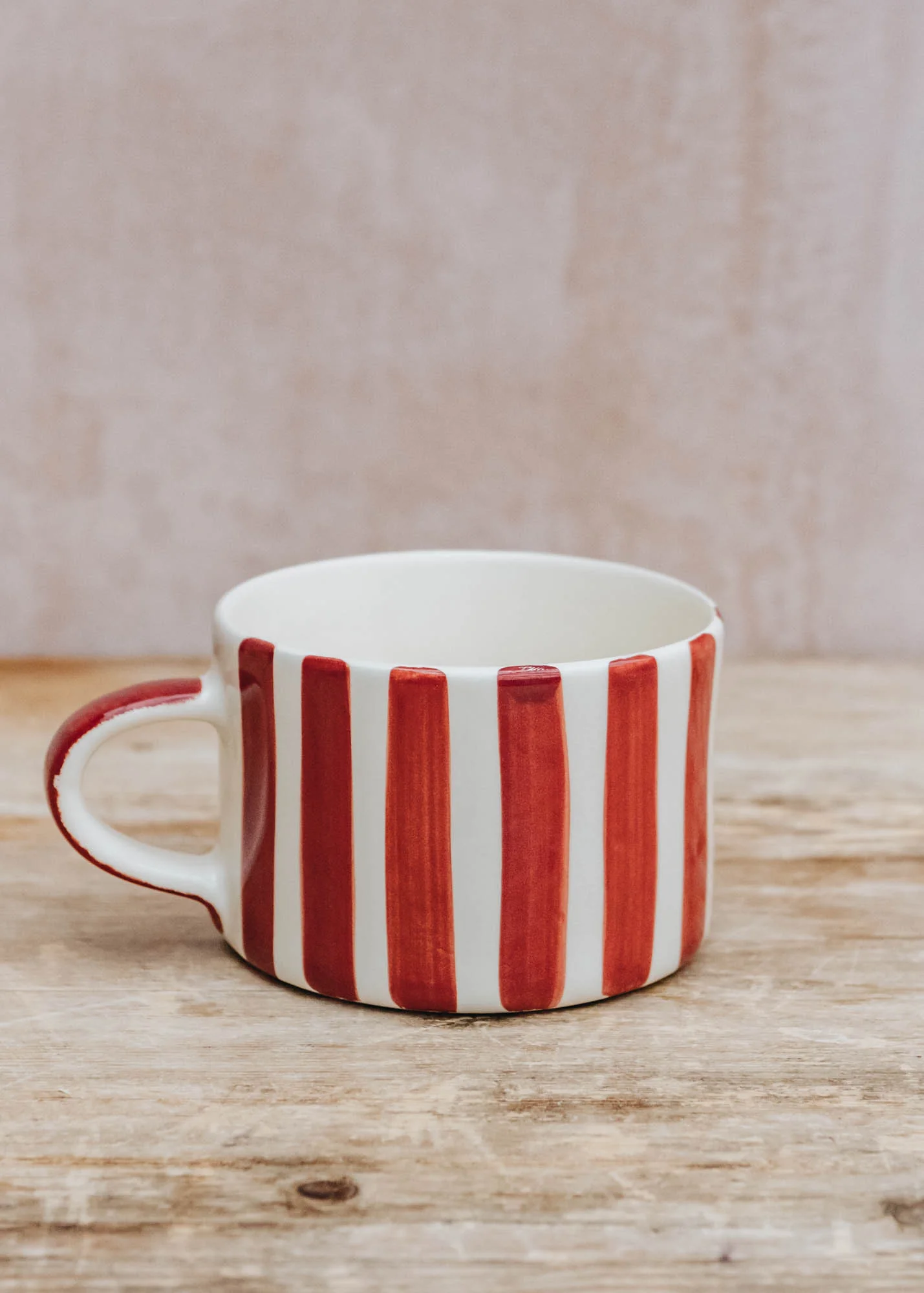 Candy Stripe Mug in Paprika