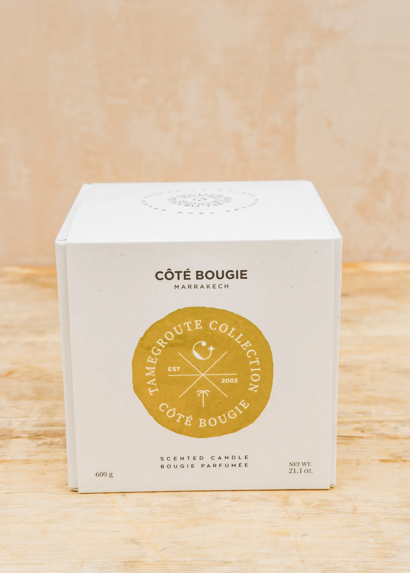 Orange Blossom Medium Yellow Tamegroute Candle - Image 2