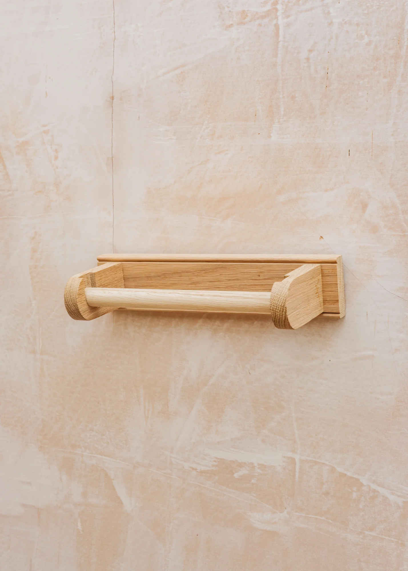 Natural Oak Kitchen Roll Holder