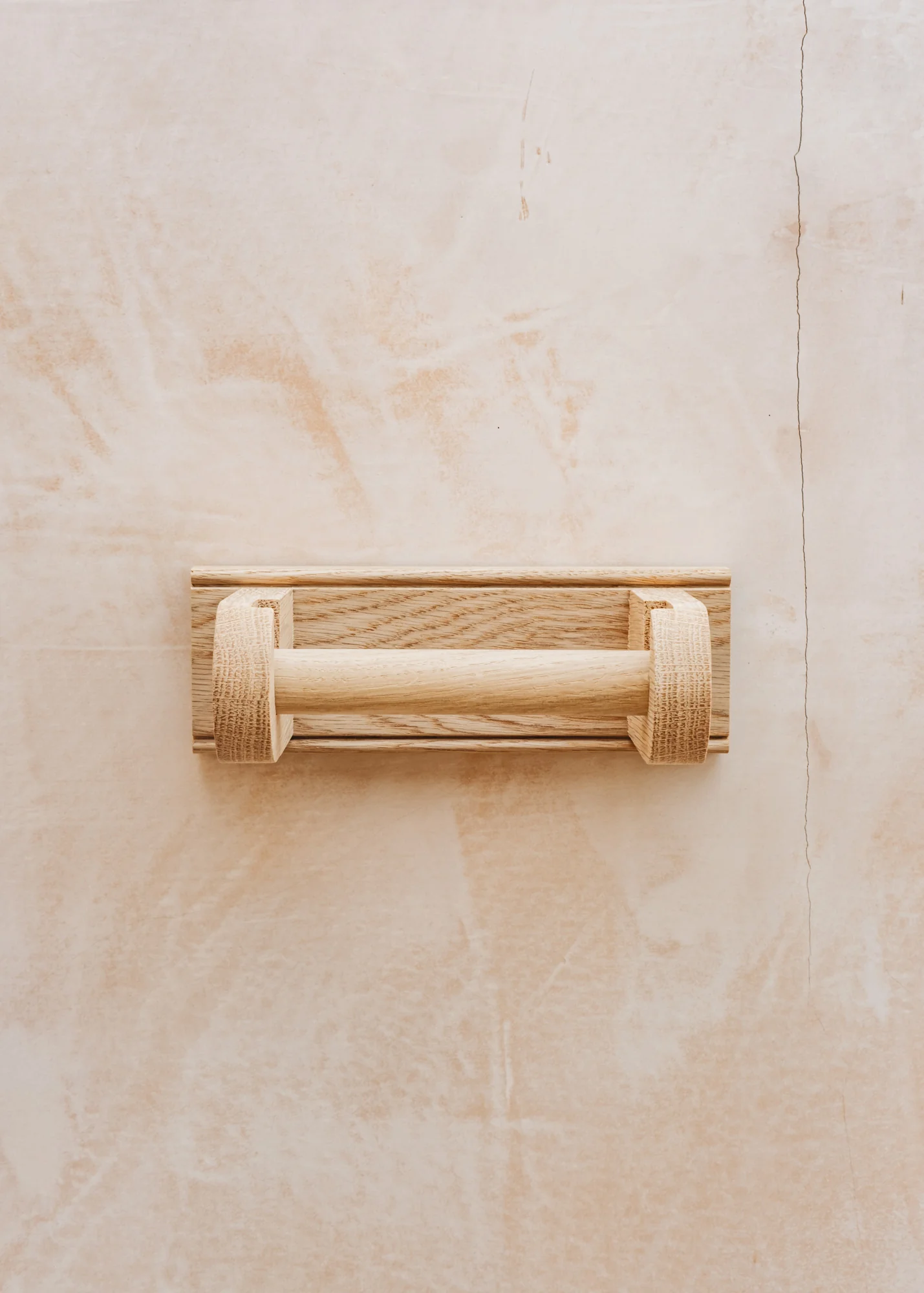 Natural Oak Toilet Roll Holder - Image 2