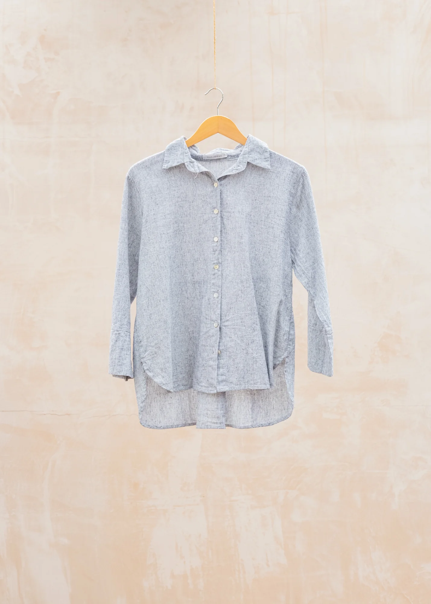 Easy Cropped Shirt in Laundered