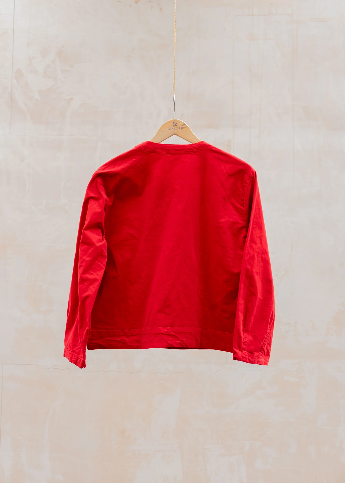 Mini Cord Barrel Sleeve Jacket in Cherry - Image 2
