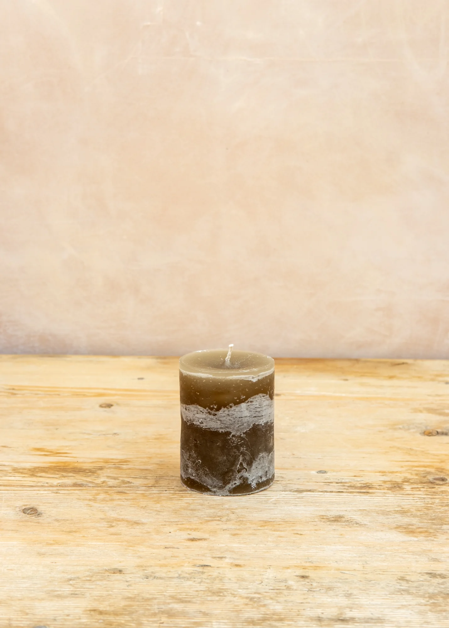Cylinder Pillar Candle in Tillandsia, 7x10cm