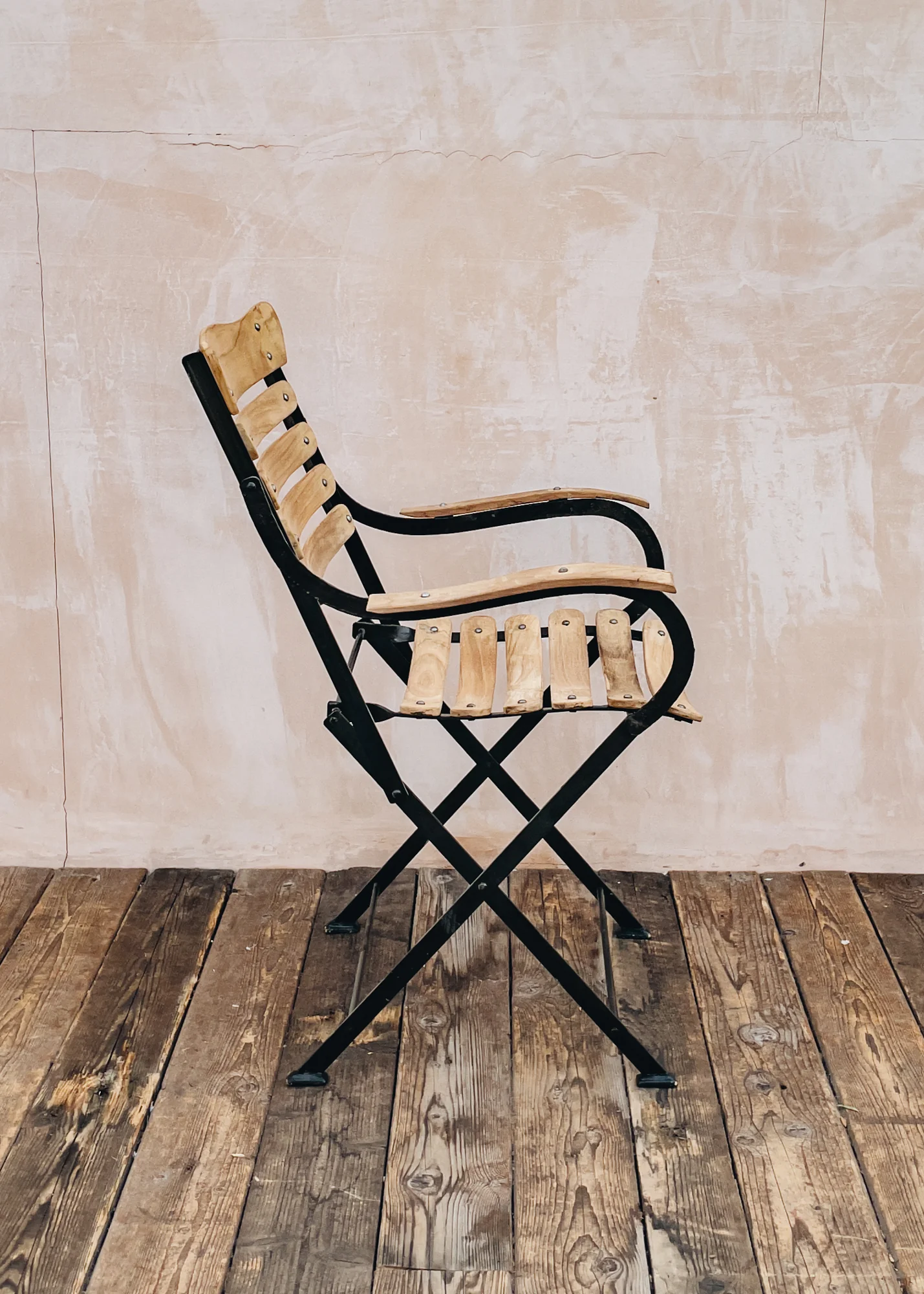 Old Teak Armchair - Image 2