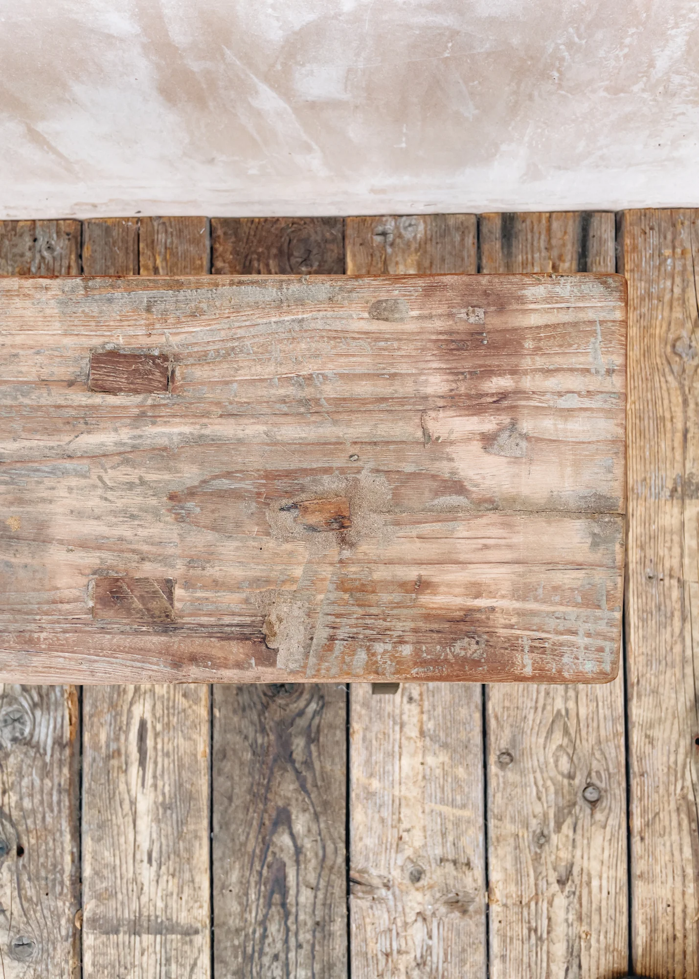 Old Teak Bench without Back - Image 3