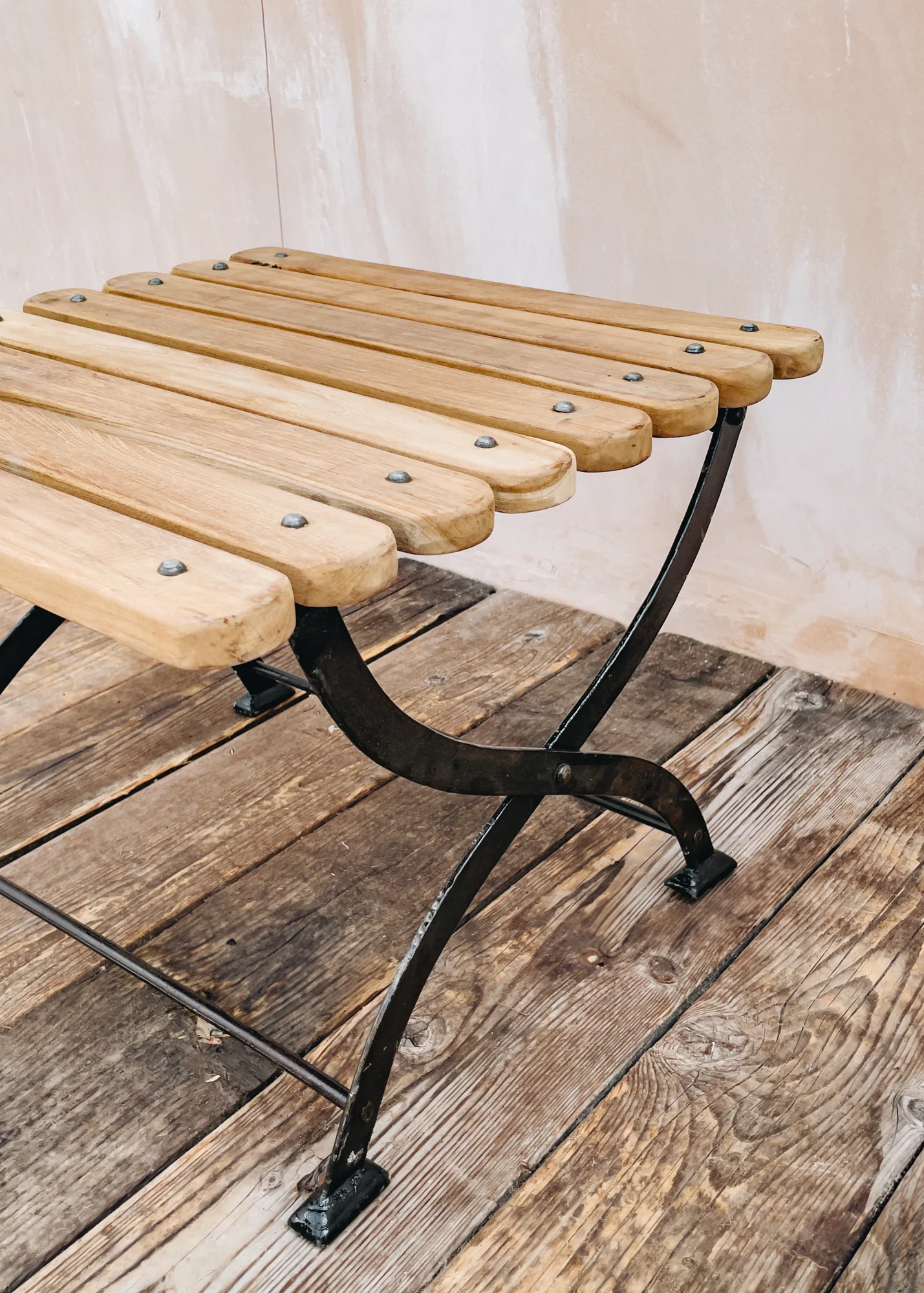 Old Teak Relaxed Side Table - Image 2