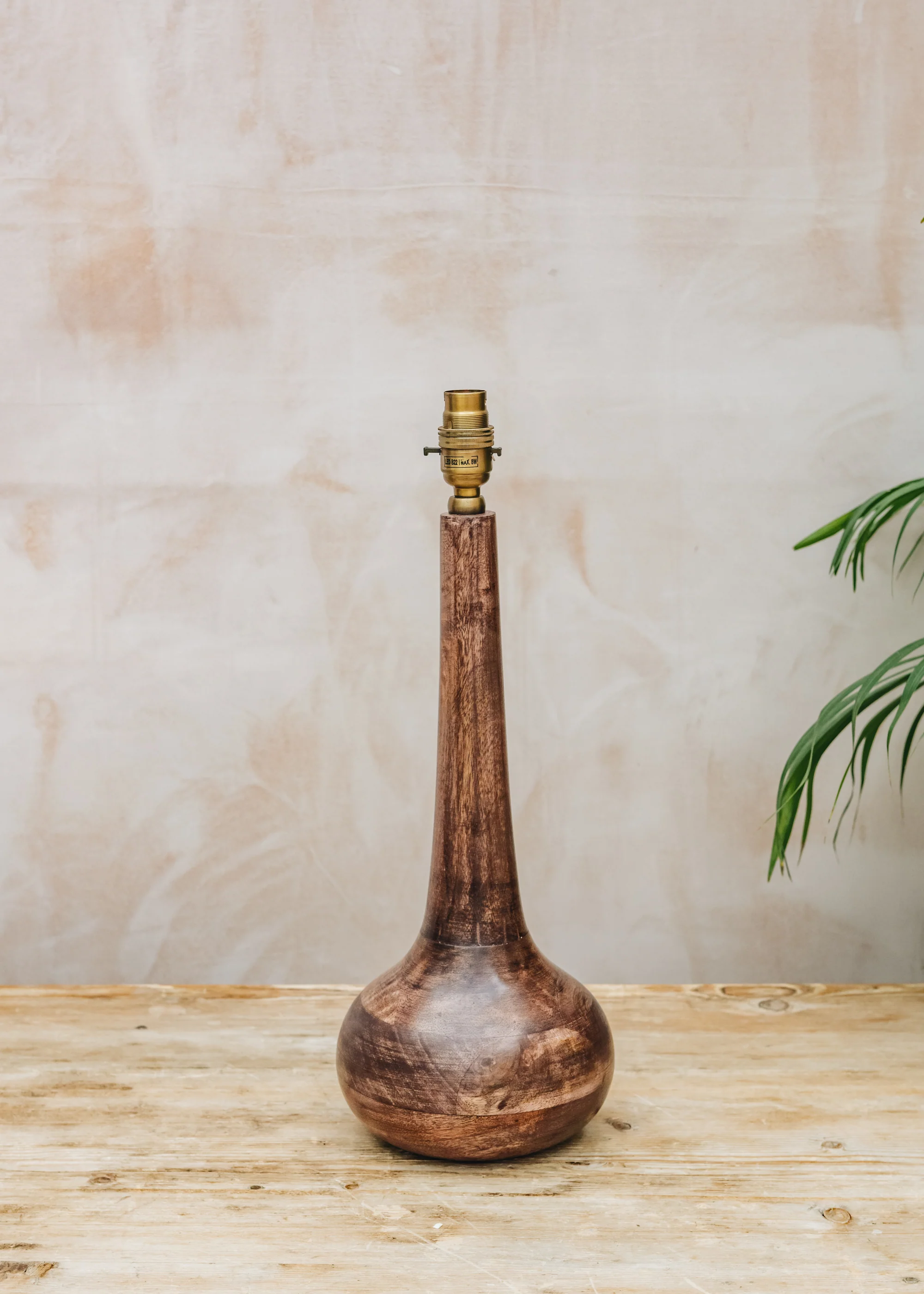 Eileen Table Lamp in Dark Wood
