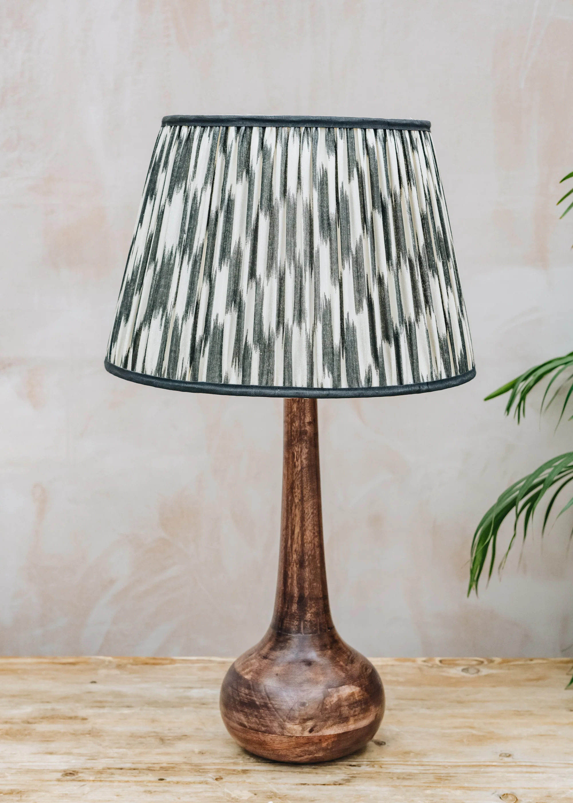 Eileen Table Lamp in Dark Wood - Image 2