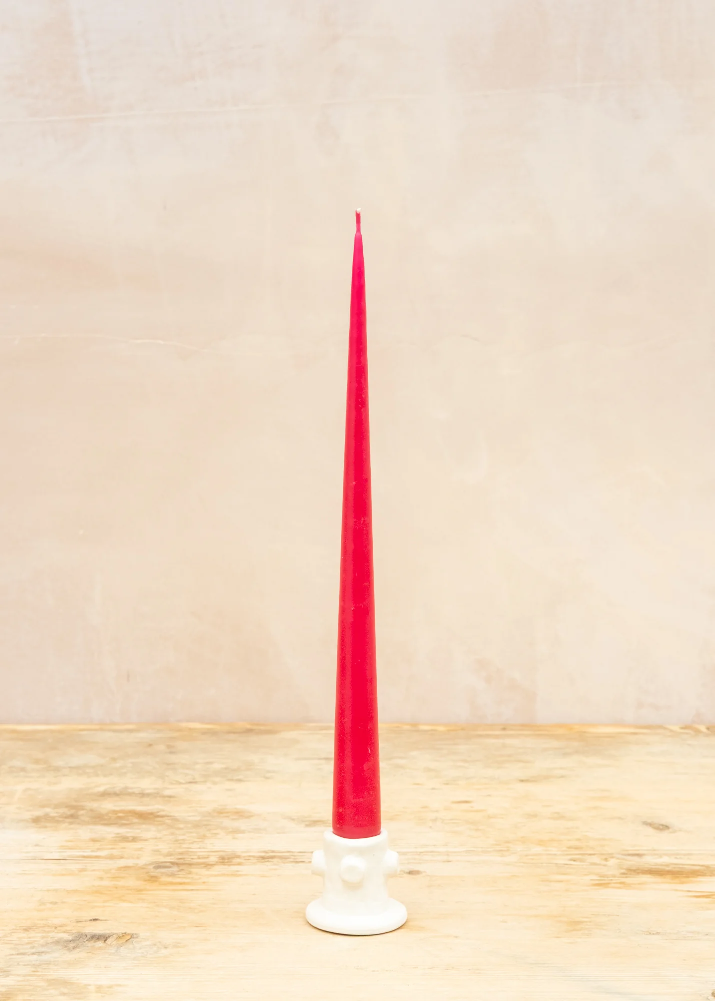 Tapered Dinner Candle in Raspberry
