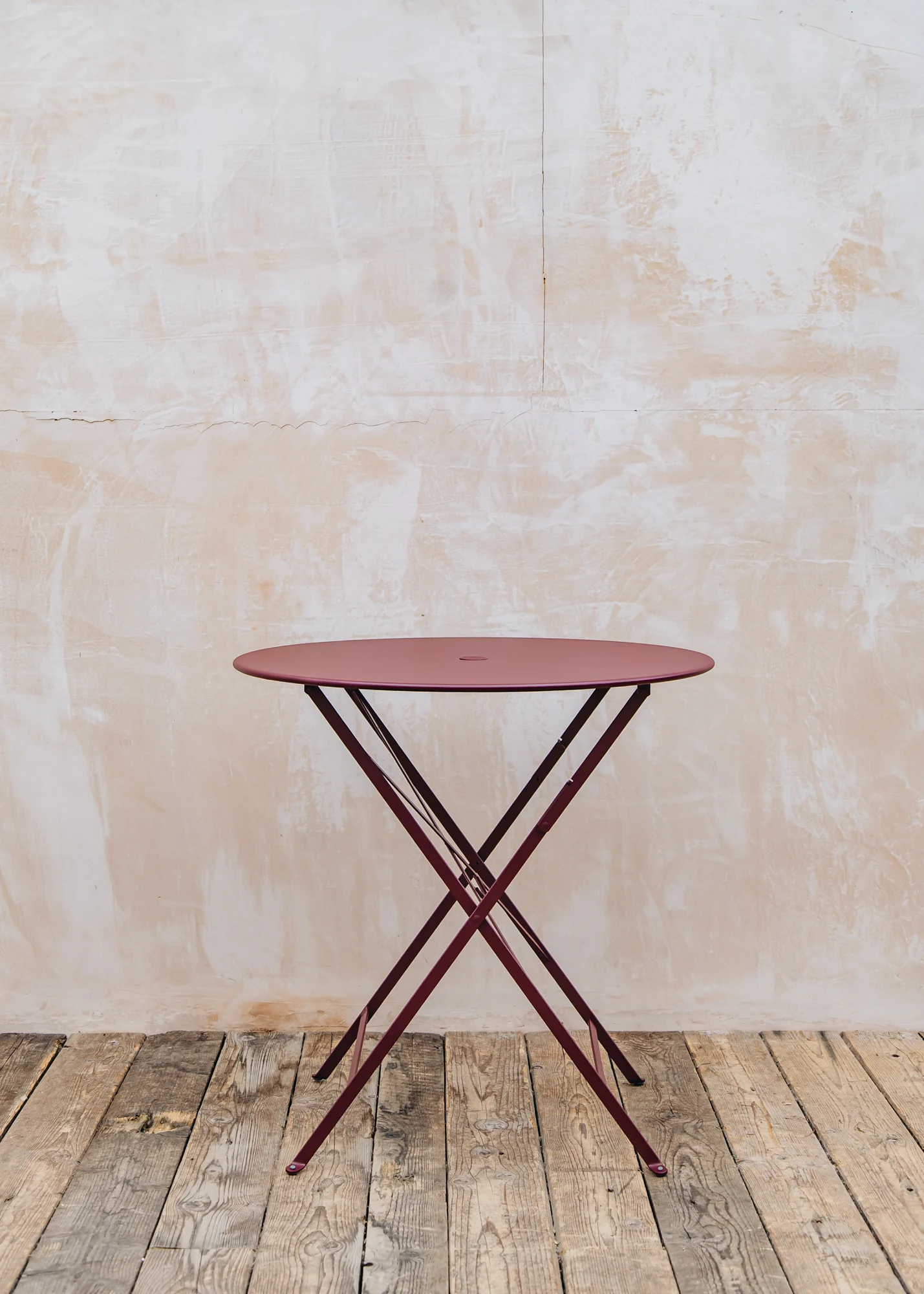 Bistro Folding Table in Black Cherry