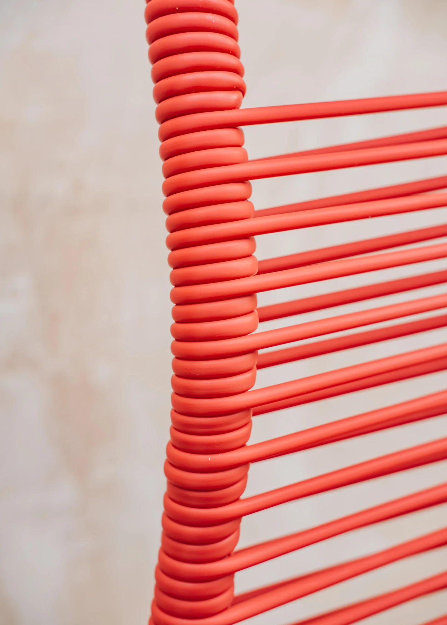 Aluminium Spaghetti Armchair in Red - Image 5
