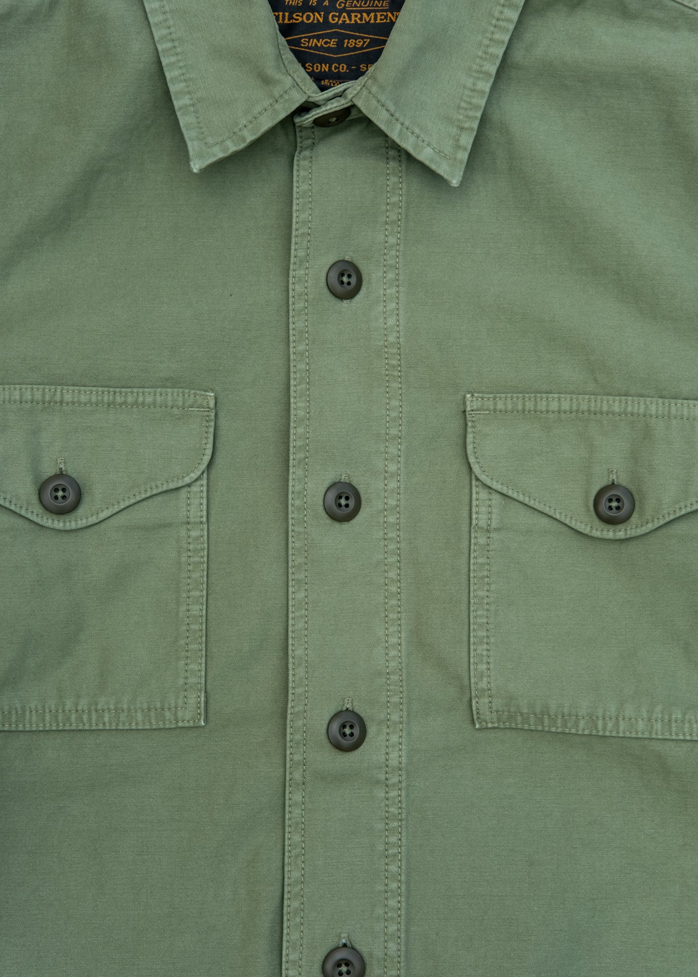 Field Jac-Shirt in Washed Fatigue Green - Image 3