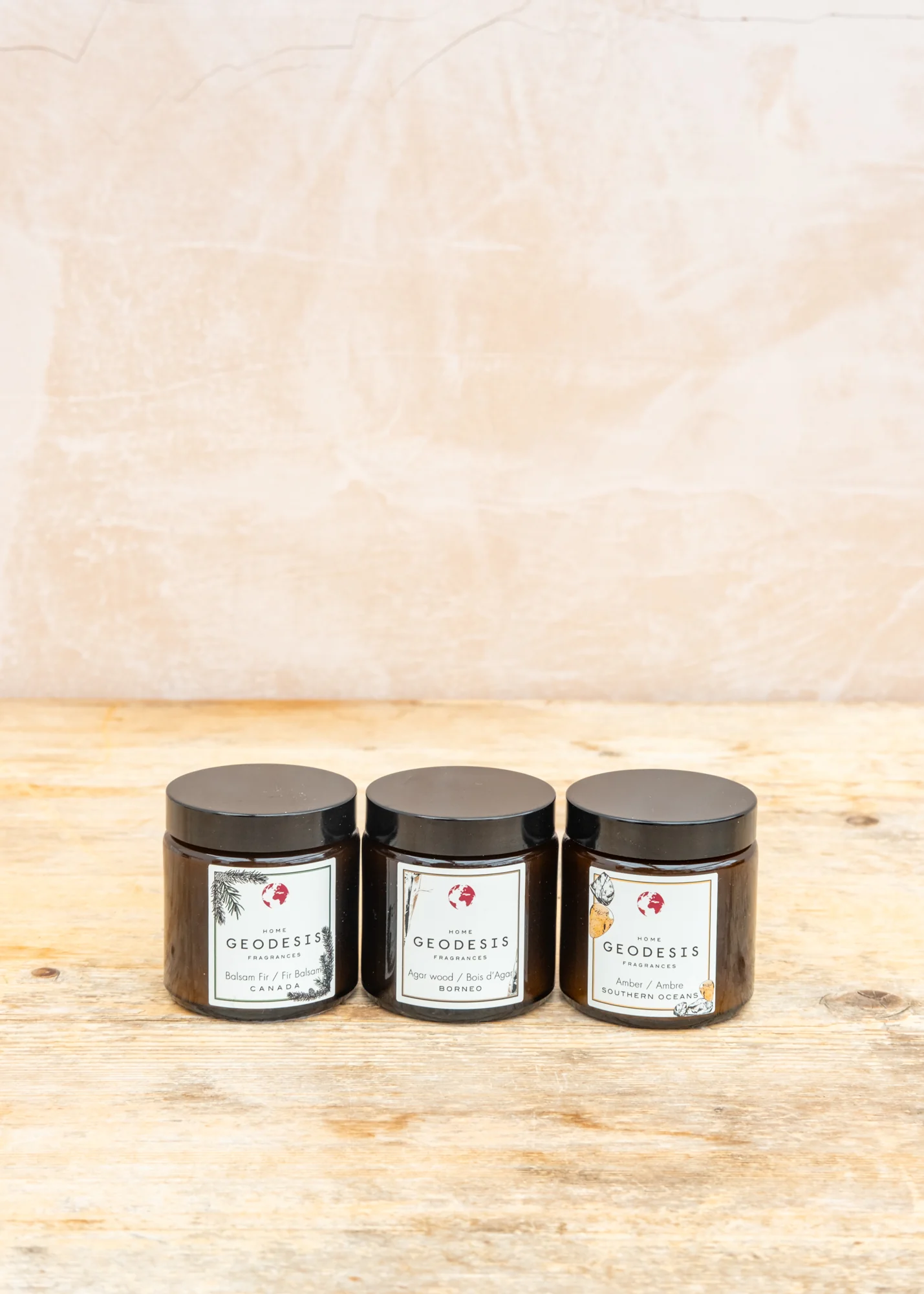 Candle Trio Gift Set 02 - Amber, Agar Wood, Balsam Fir - Image 2