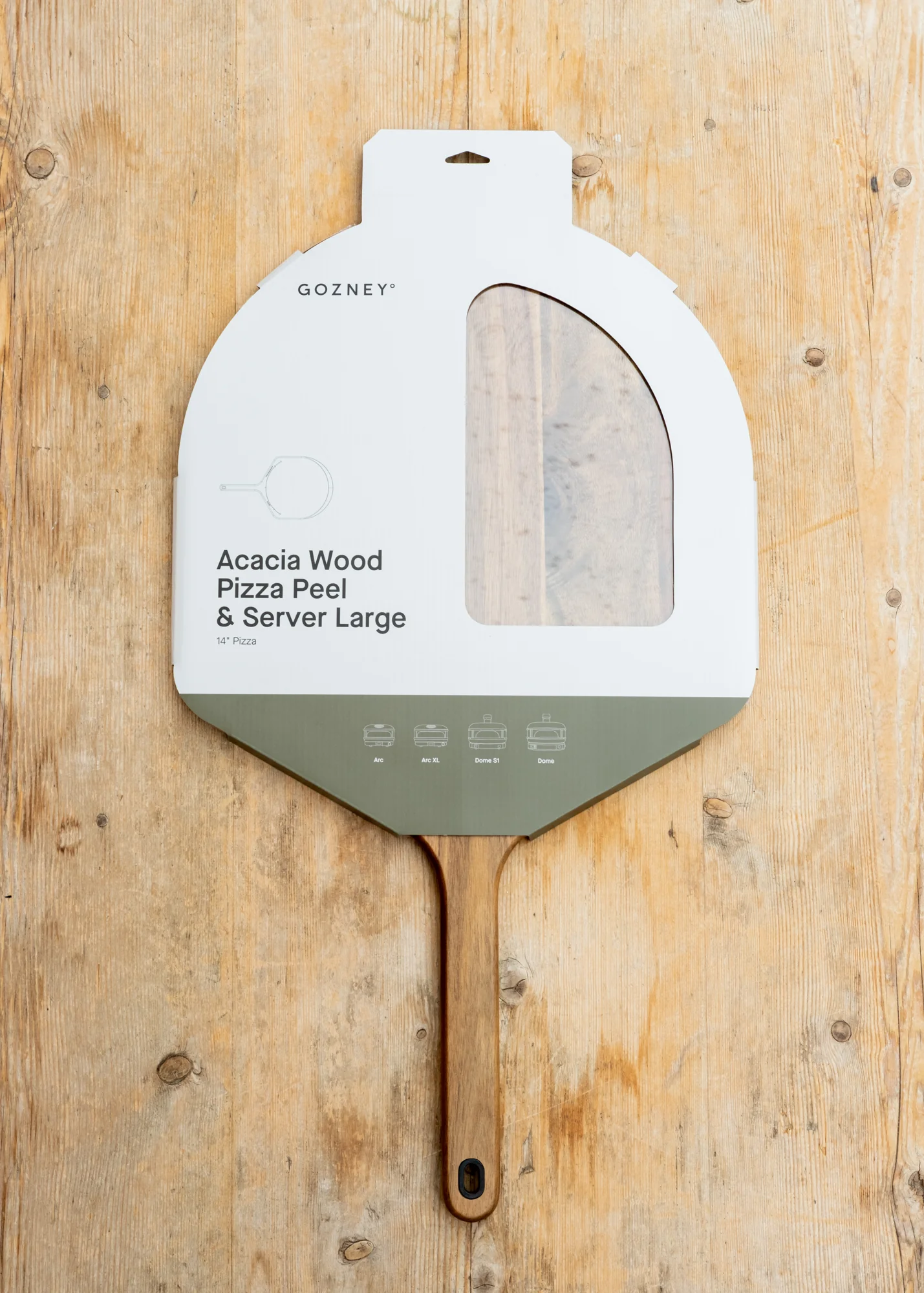 Acacia Wood Pizza Peel and Server, 14" - Image 2