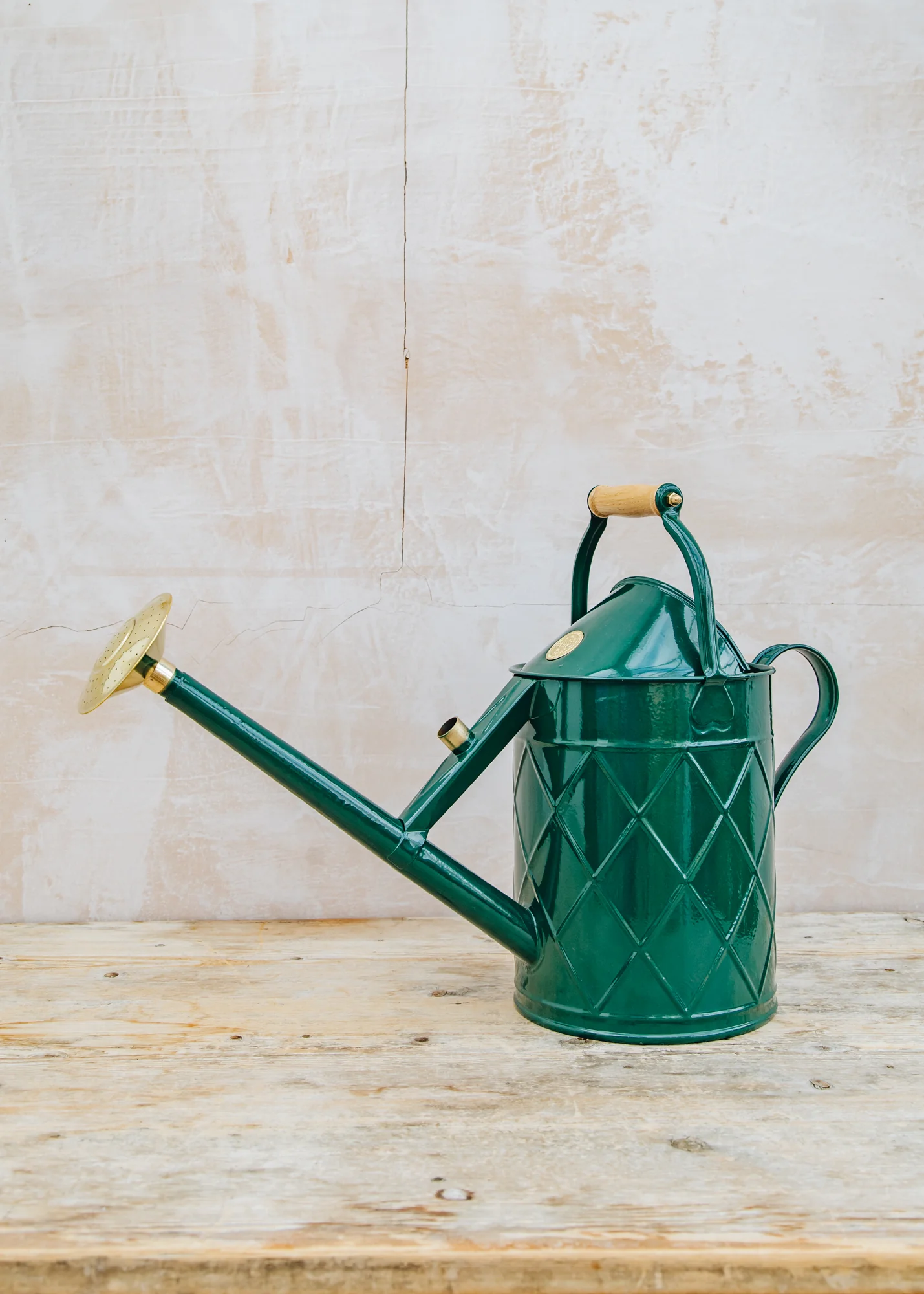 Hockley Heritage Hand Dipped Galvanised Green Watering Can, 2 Gallon