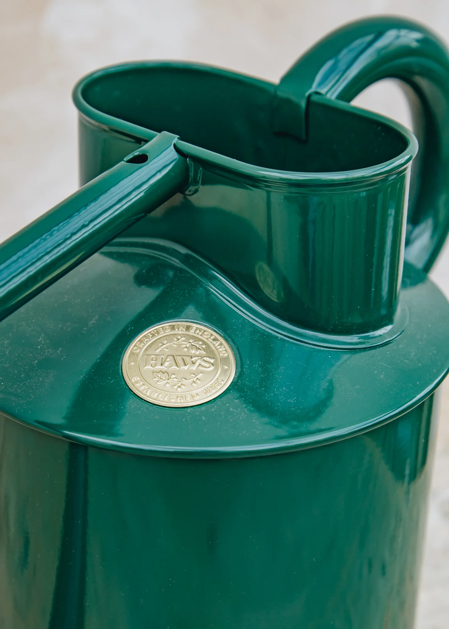 Warley Fall Hand Dipped Galvanised Green Watering Can, 1 Gallon - Image 2
