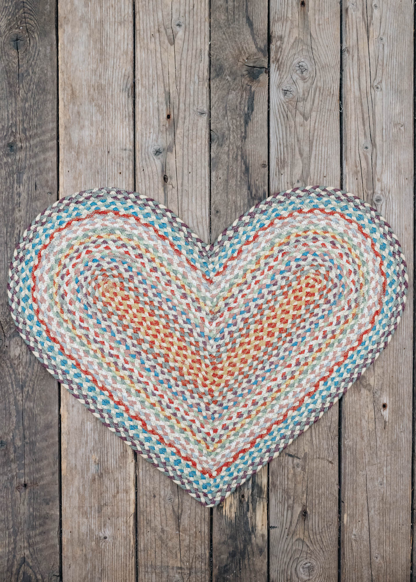 Heart Rug in Carnival