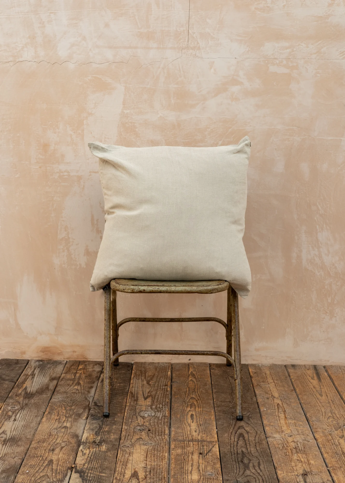 Sunshine Linen Cushion in Natural, 60cm x 60cm