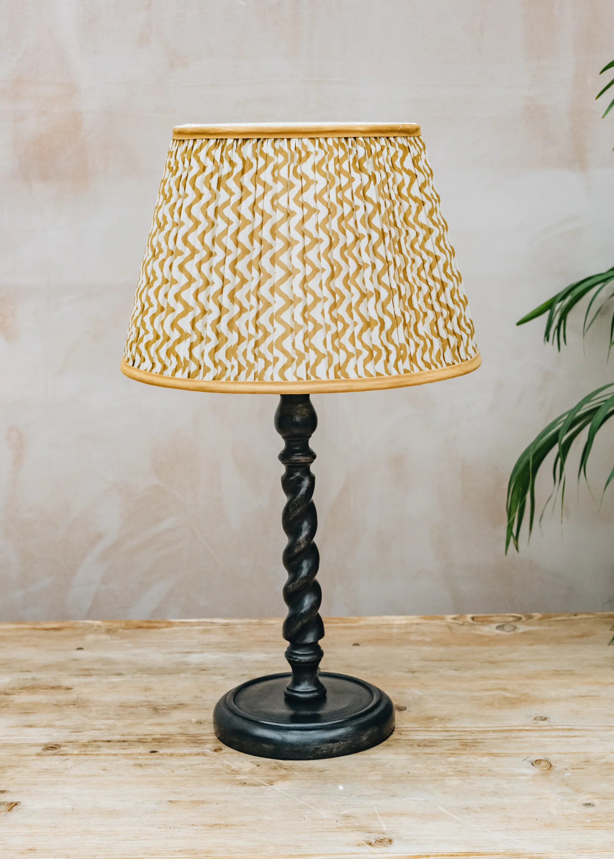 Holly Table Lamp in Dark Mahogany - Image 2