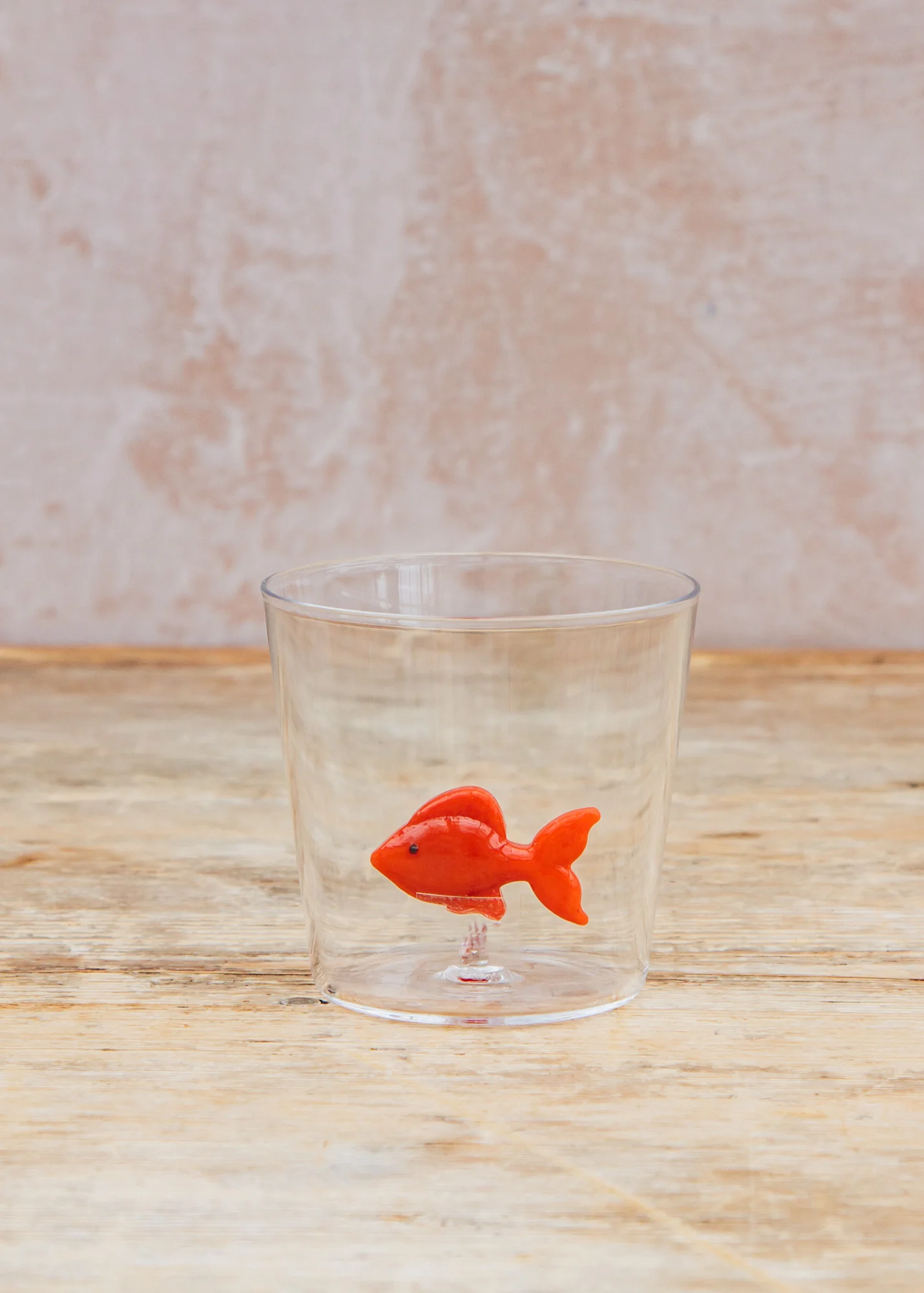 Red Fish Animal Farm Glass Tumbler