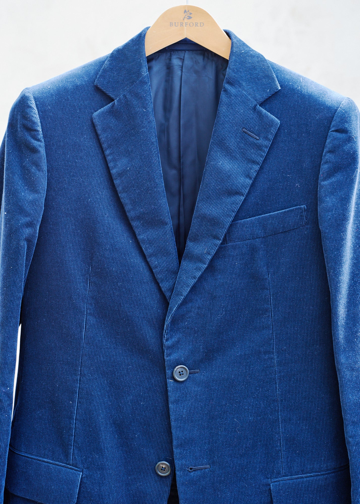 Dunhill Fine Cotton Corduroy Navy Blazer - M - Image 3