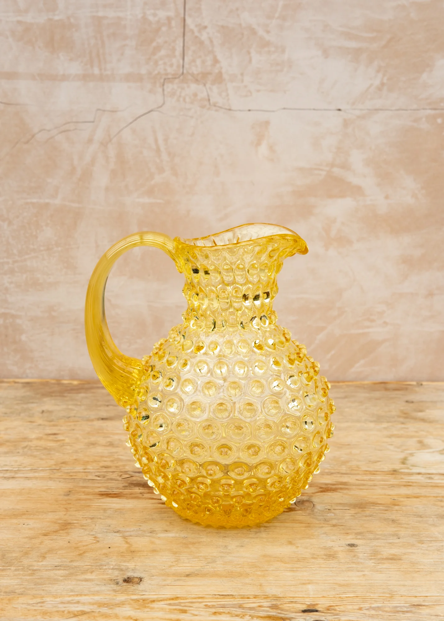 Hobnail Jug in Citrine