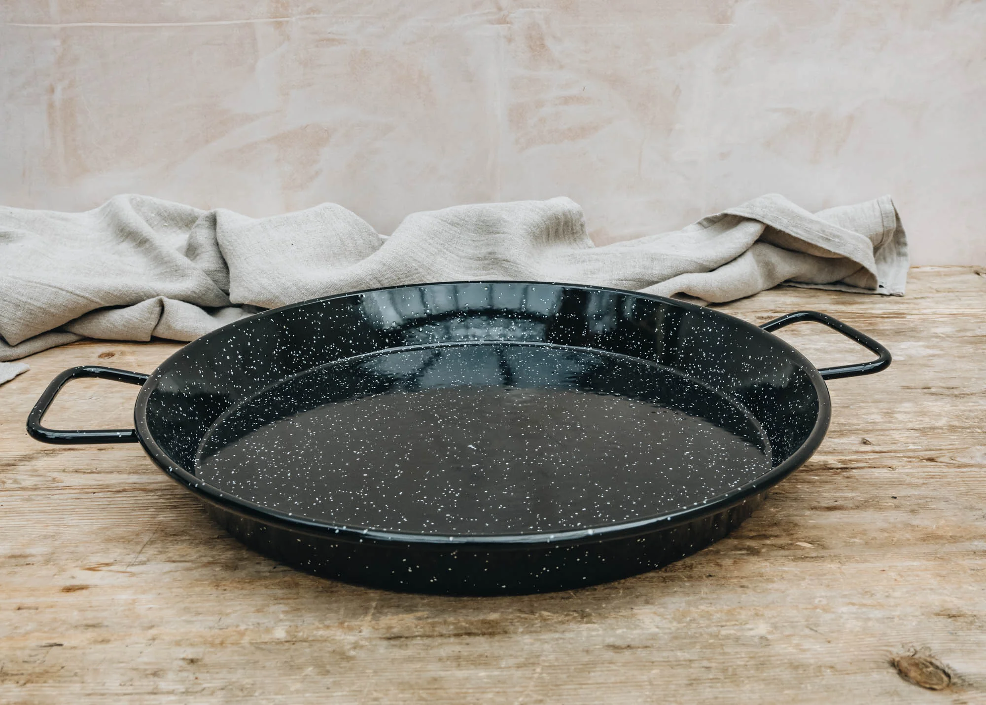 Large Enamelled Paella Pan