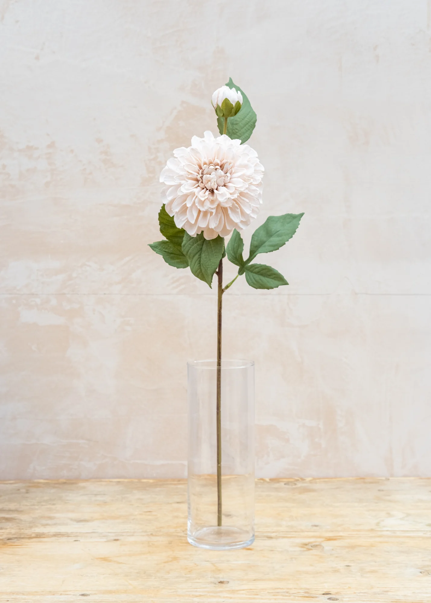 Artificial Pompon Dahlia in Beige