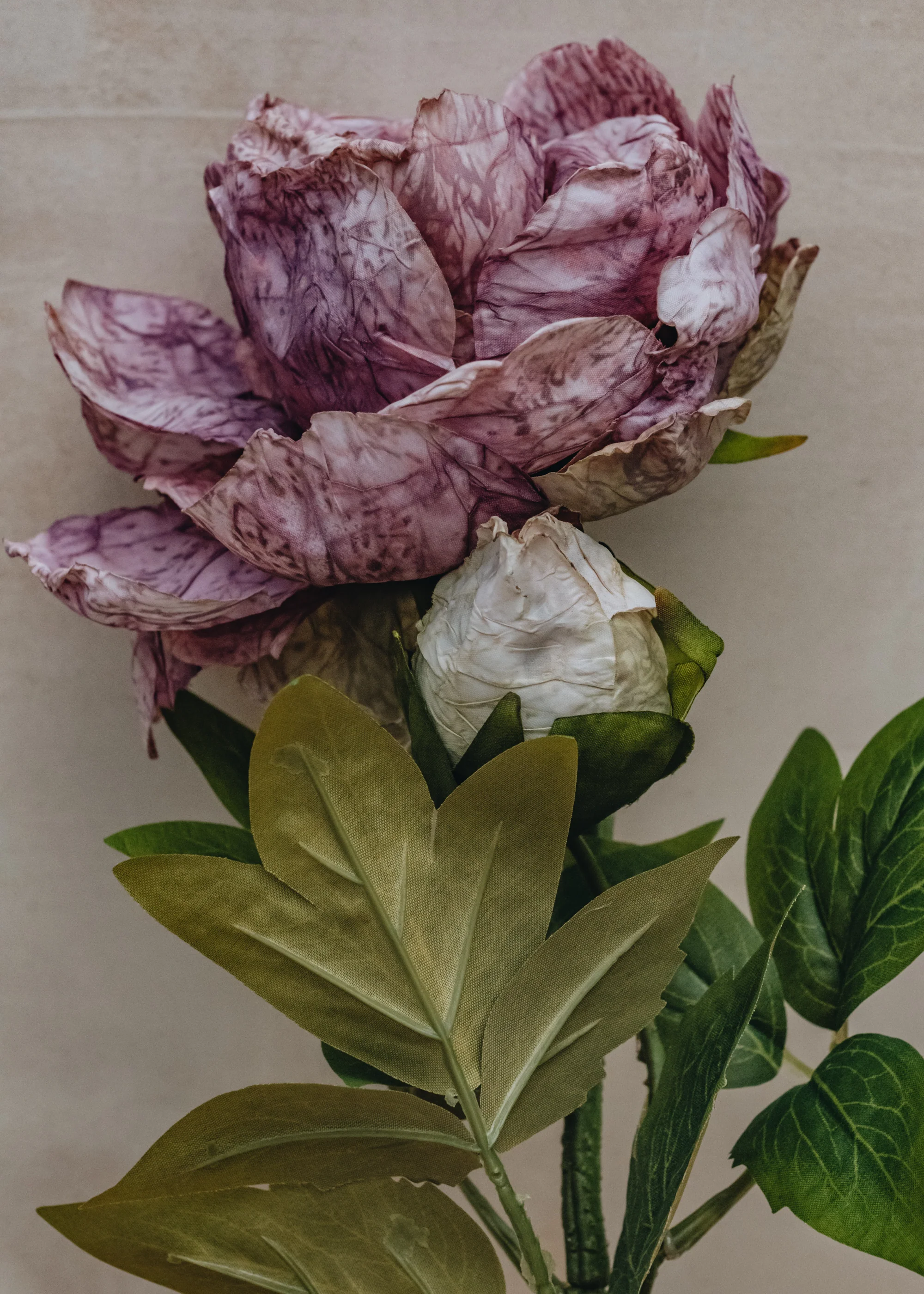 Artificial Single Peony in Purple - Image 2