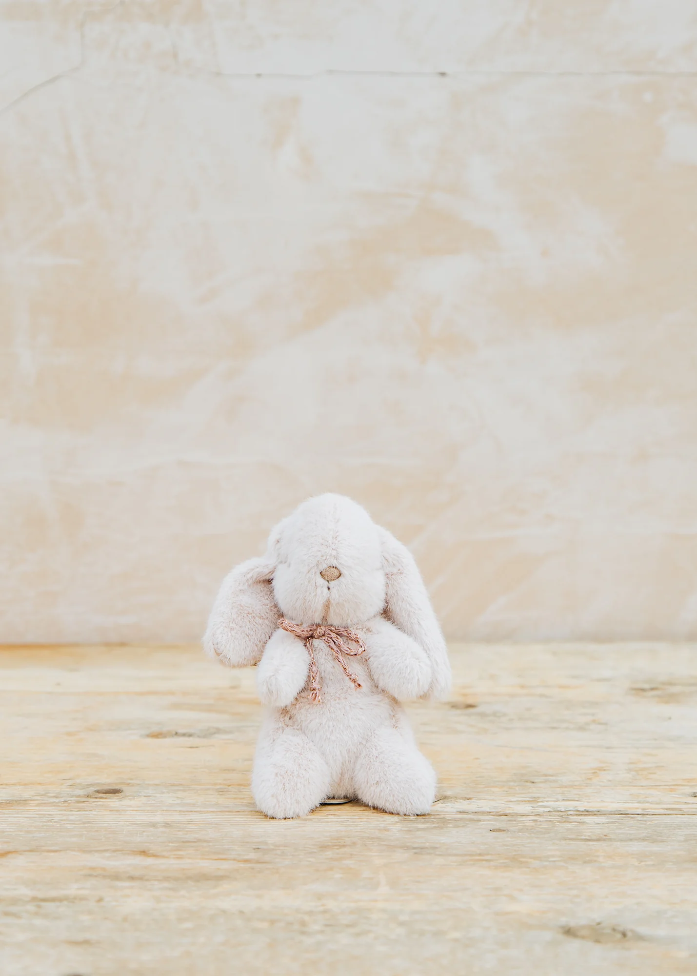 Mini Plush Bunny in Light Powder