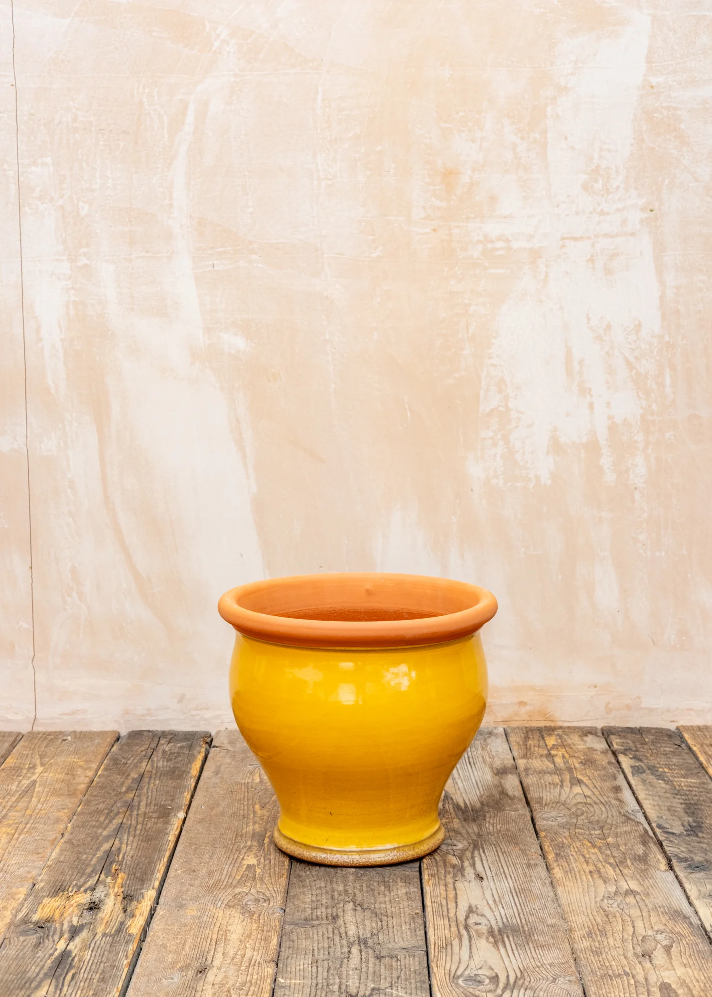 Medium Bellied Planter in Hot Mustard